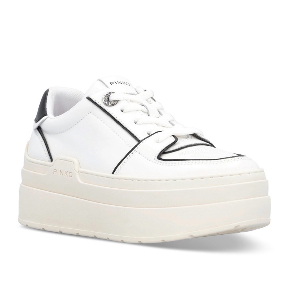 Pinko Women's Greta Lace Up  Platform Sneakers size 38